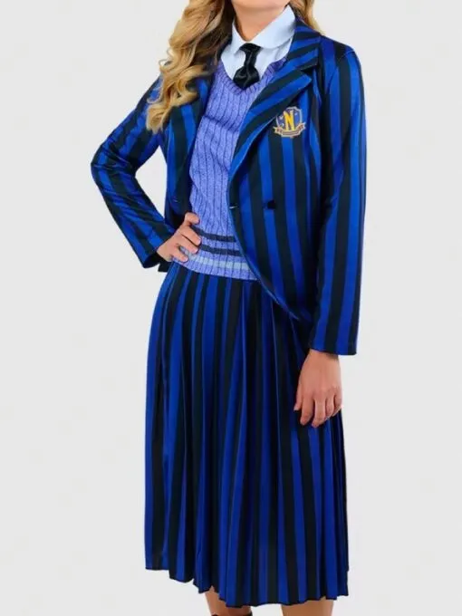 Netflix Movie Wednesday Enid Sinclair Blue Blazer