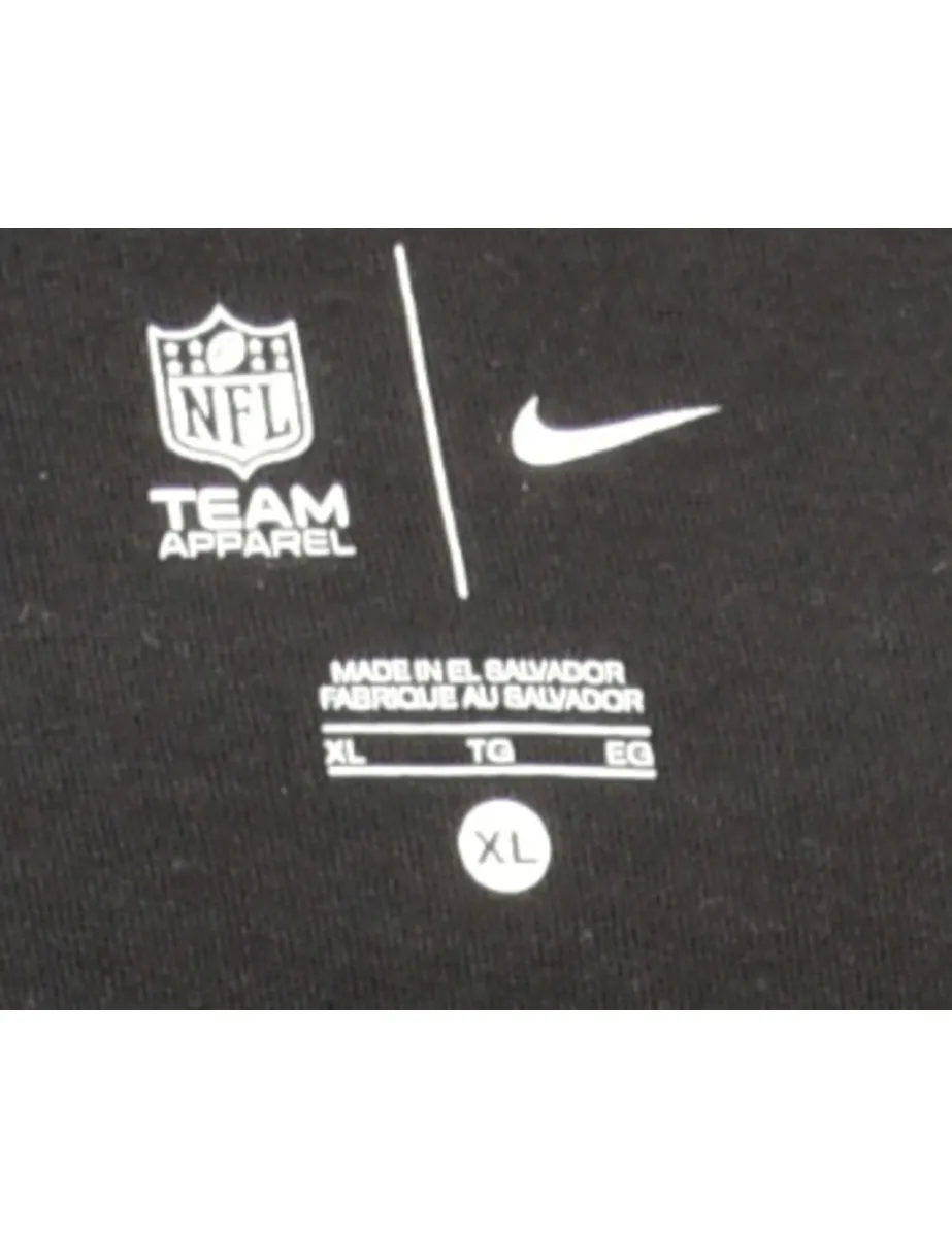 Nike Black Printed NFL Sports T-shirt - M