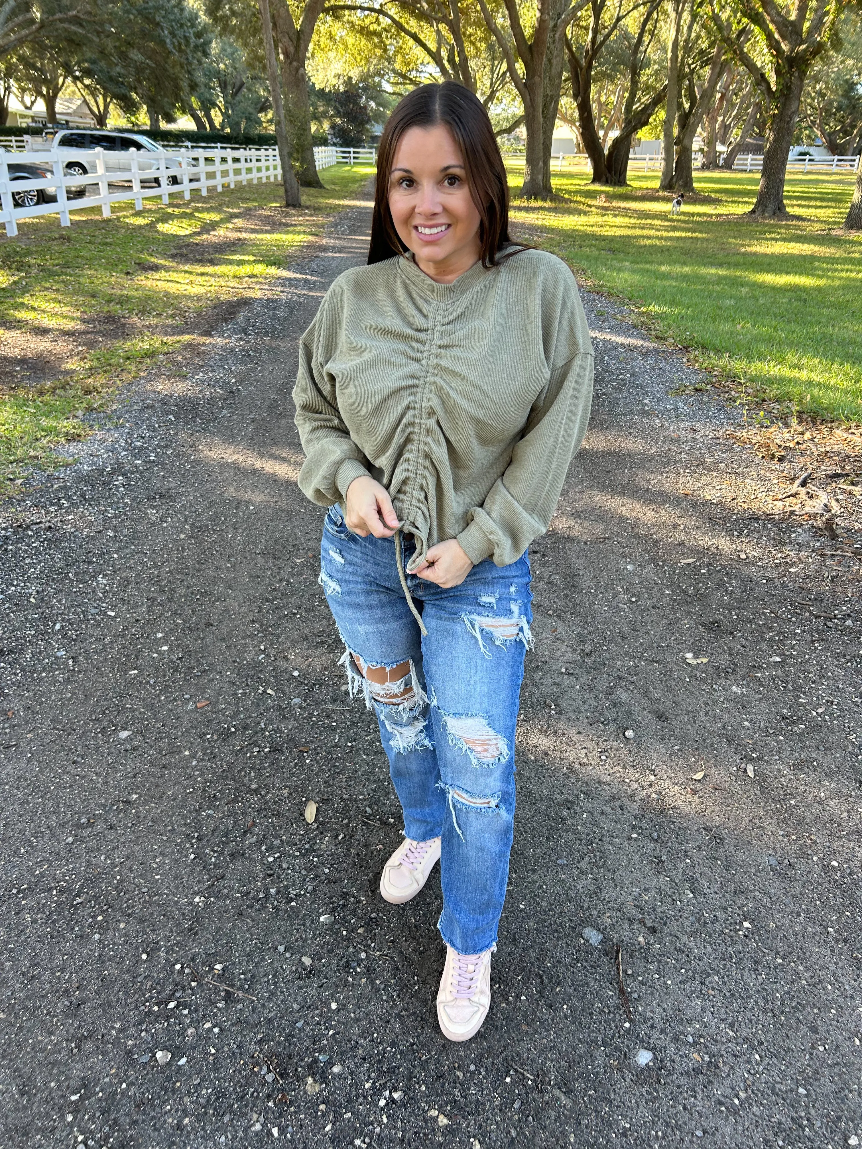 Olivia Olive Top