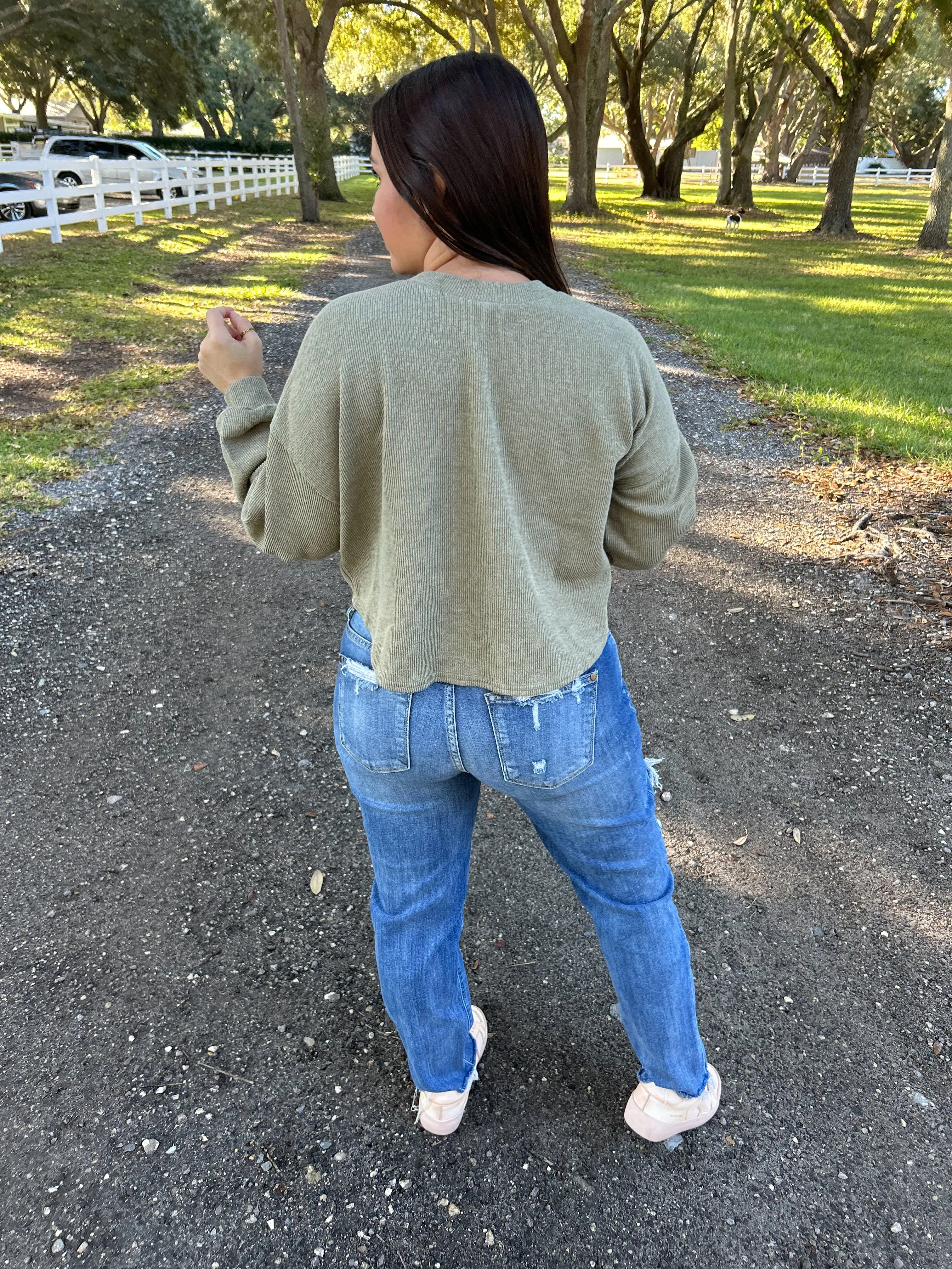 Olivia Olive Top