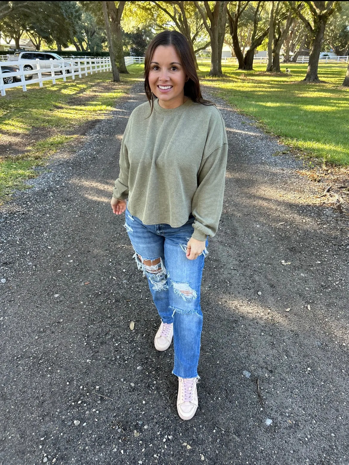 Olivia Olive Top