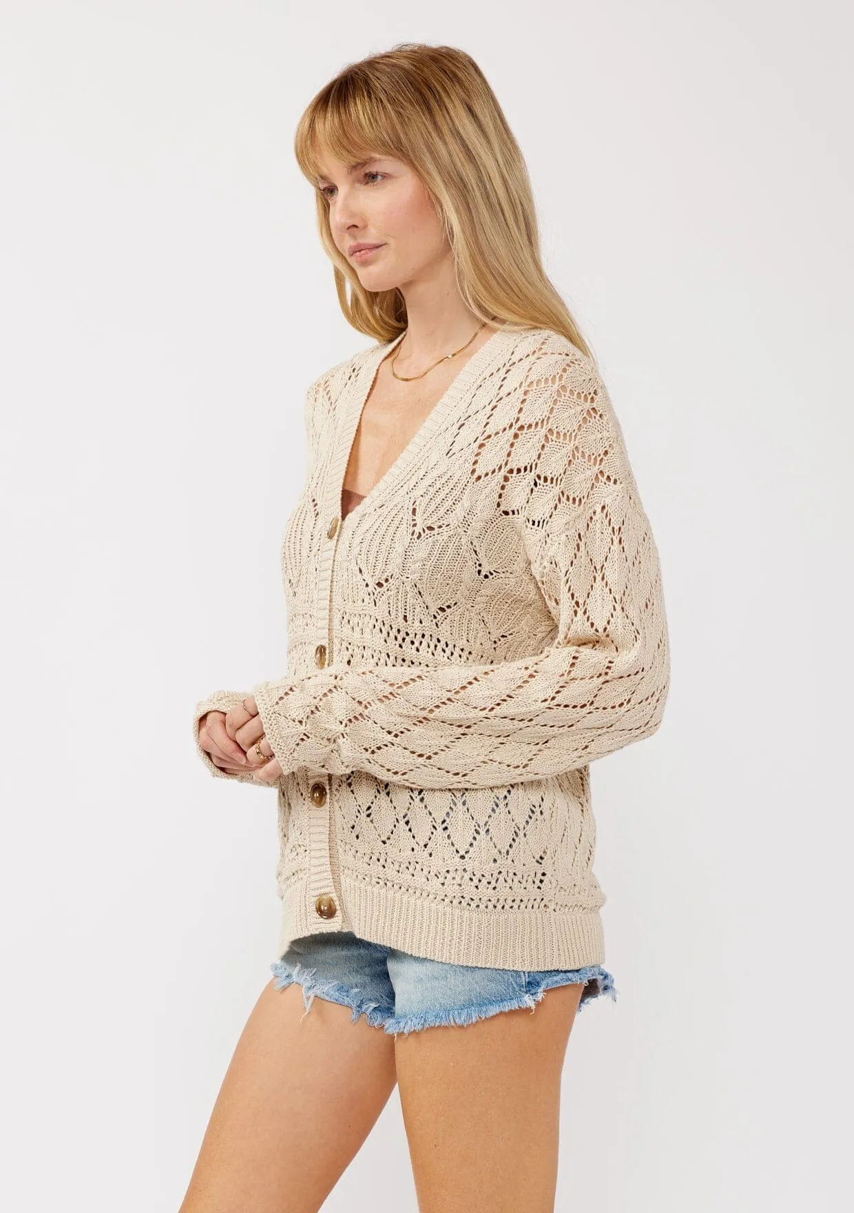 Out and About Pointelle Cardigan