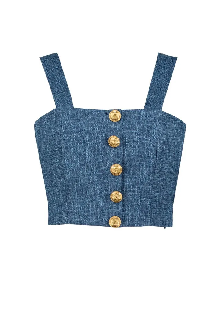 Parker Tweed Top