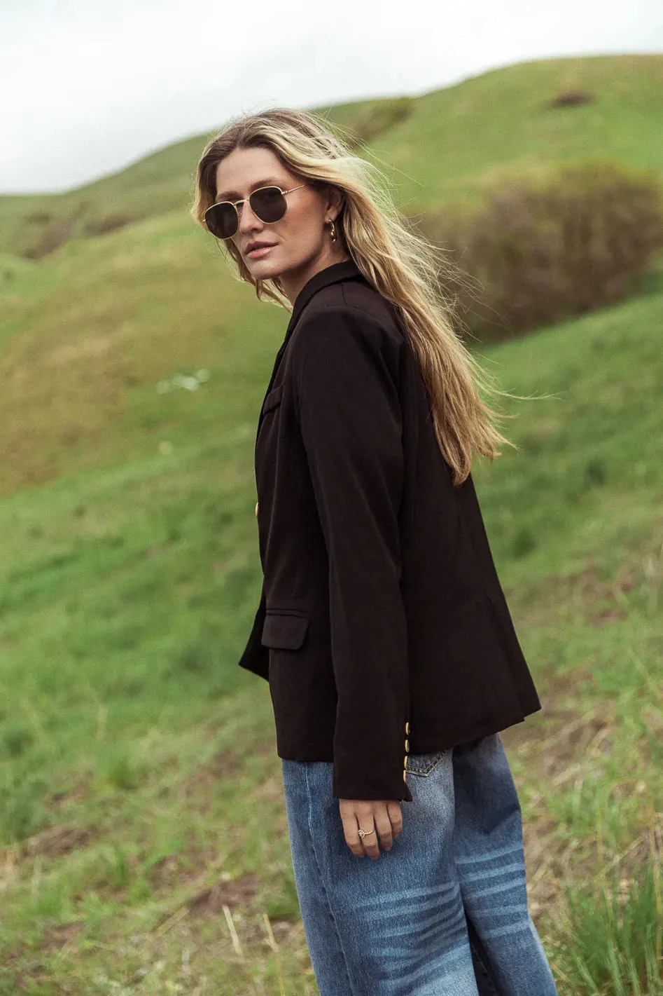 Romaine Blazer in Black - FINAL SALE