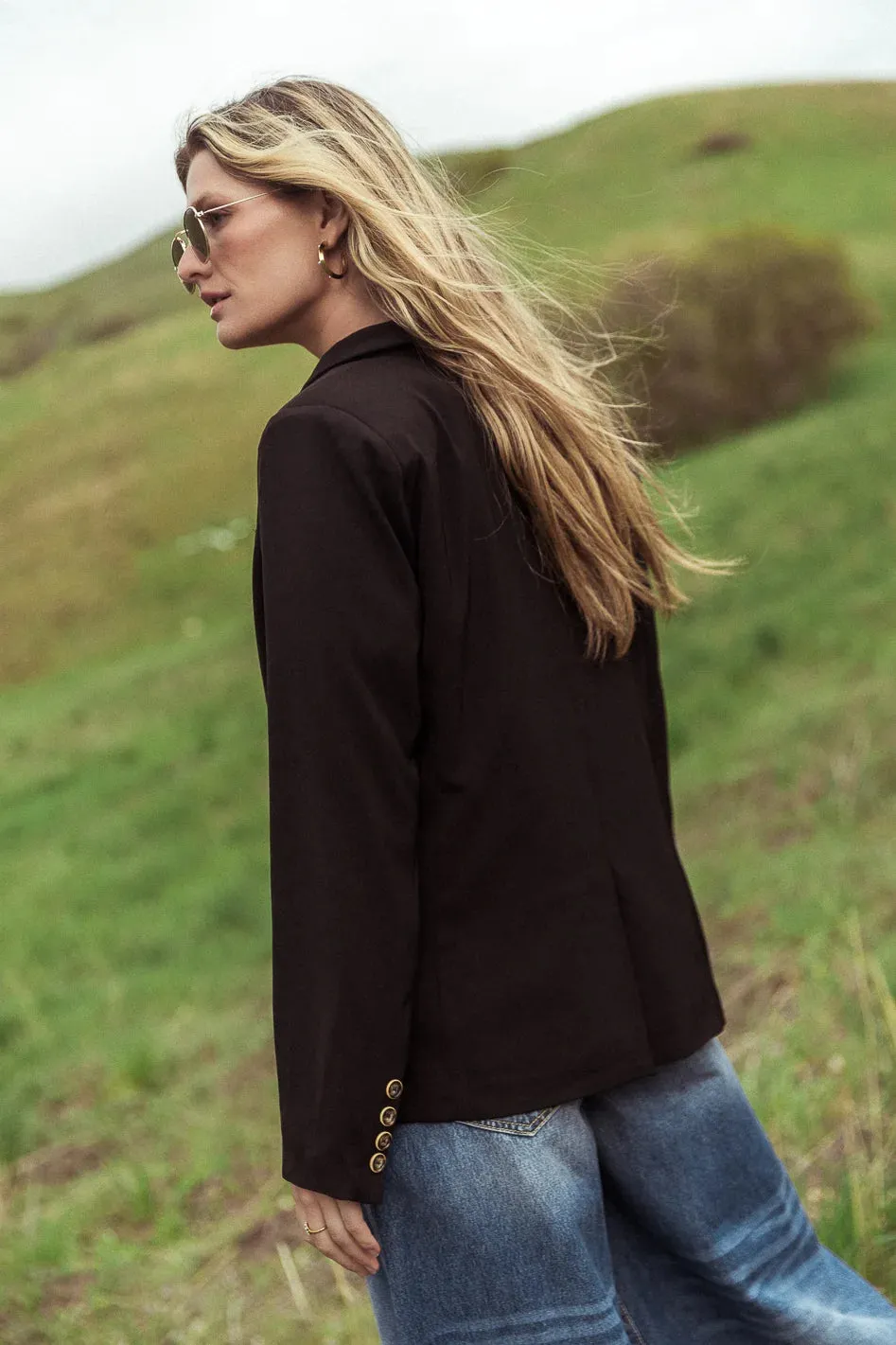 Romaine Blazer in Black - FINAL SALE