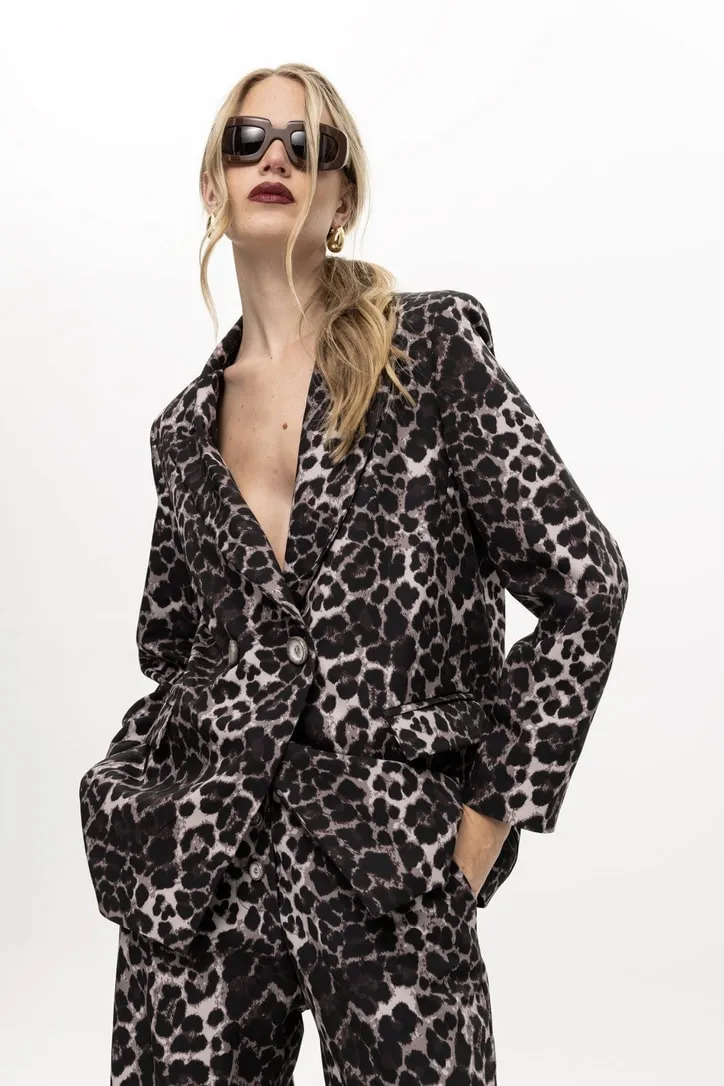 Ruller leopard blazer