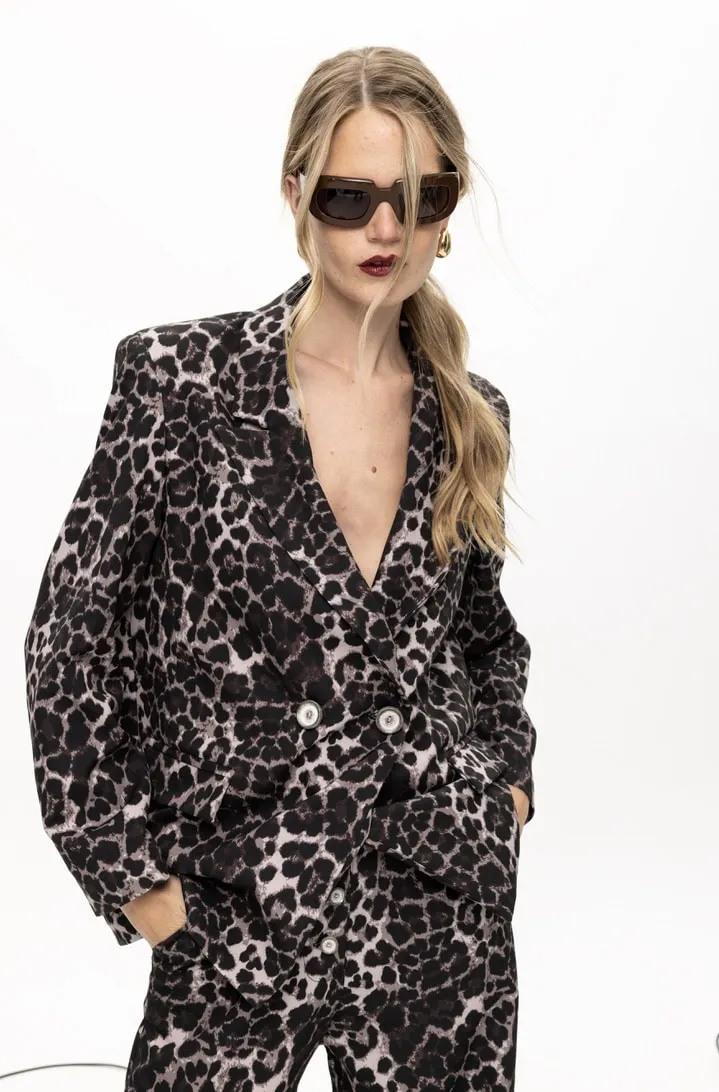 Ruller leopard blazer