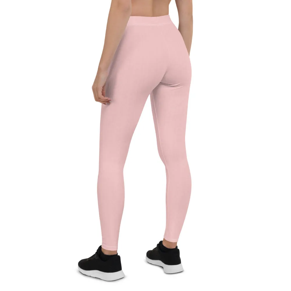 Sakura Pink Low Waist Leggings