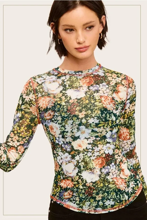 Semi Sheer Mesh Top