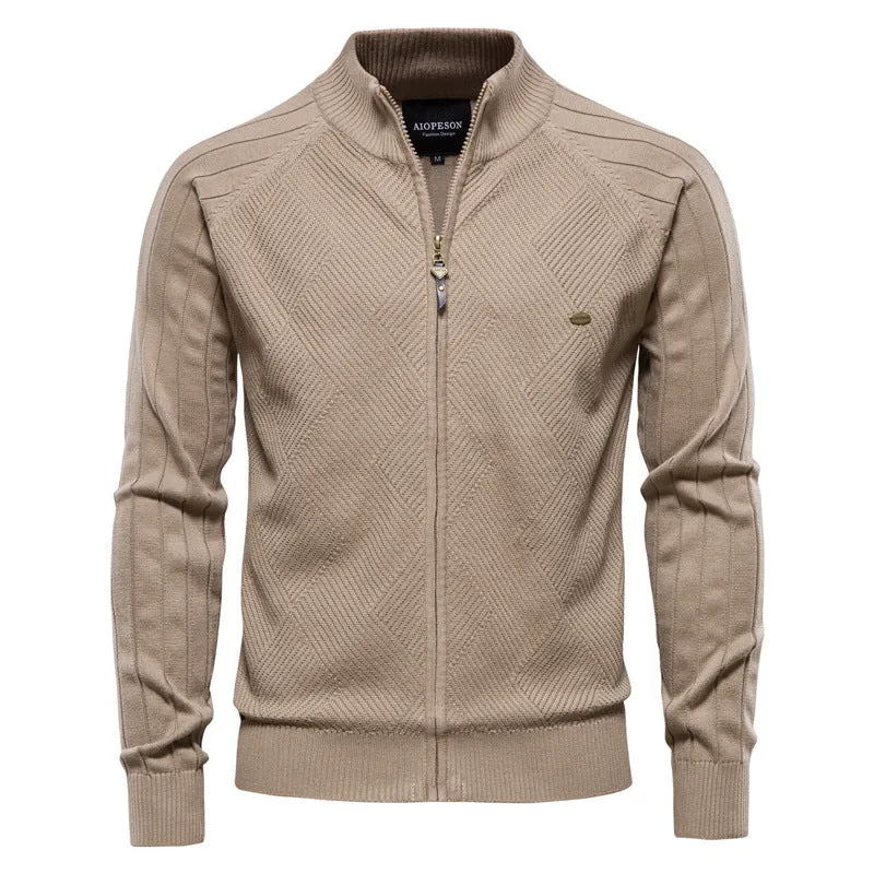 Sleek Zip-Up Cardigan