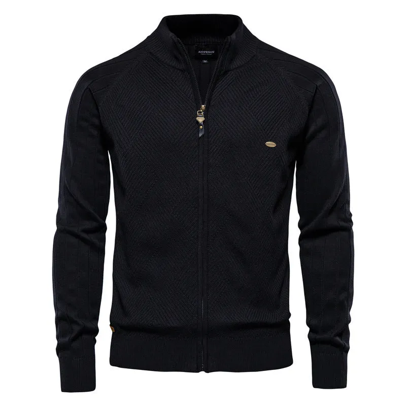 Sleek Zip-Up Cardigan
