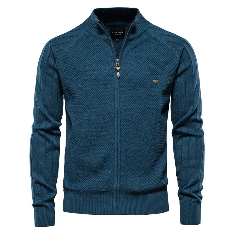 Sleek Zip-Up Cardigan