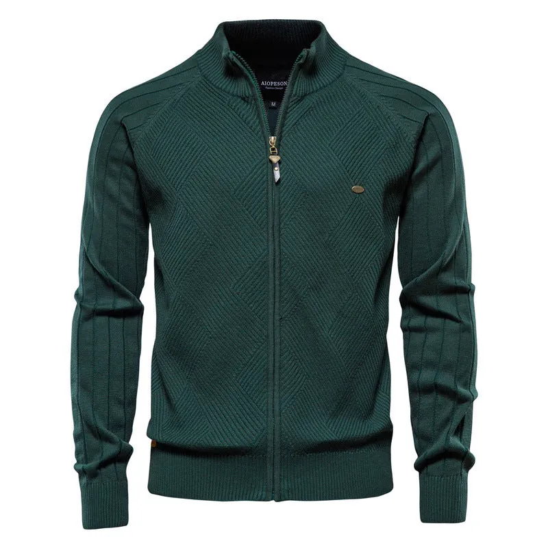 Sleek Zip-Up Cardigan