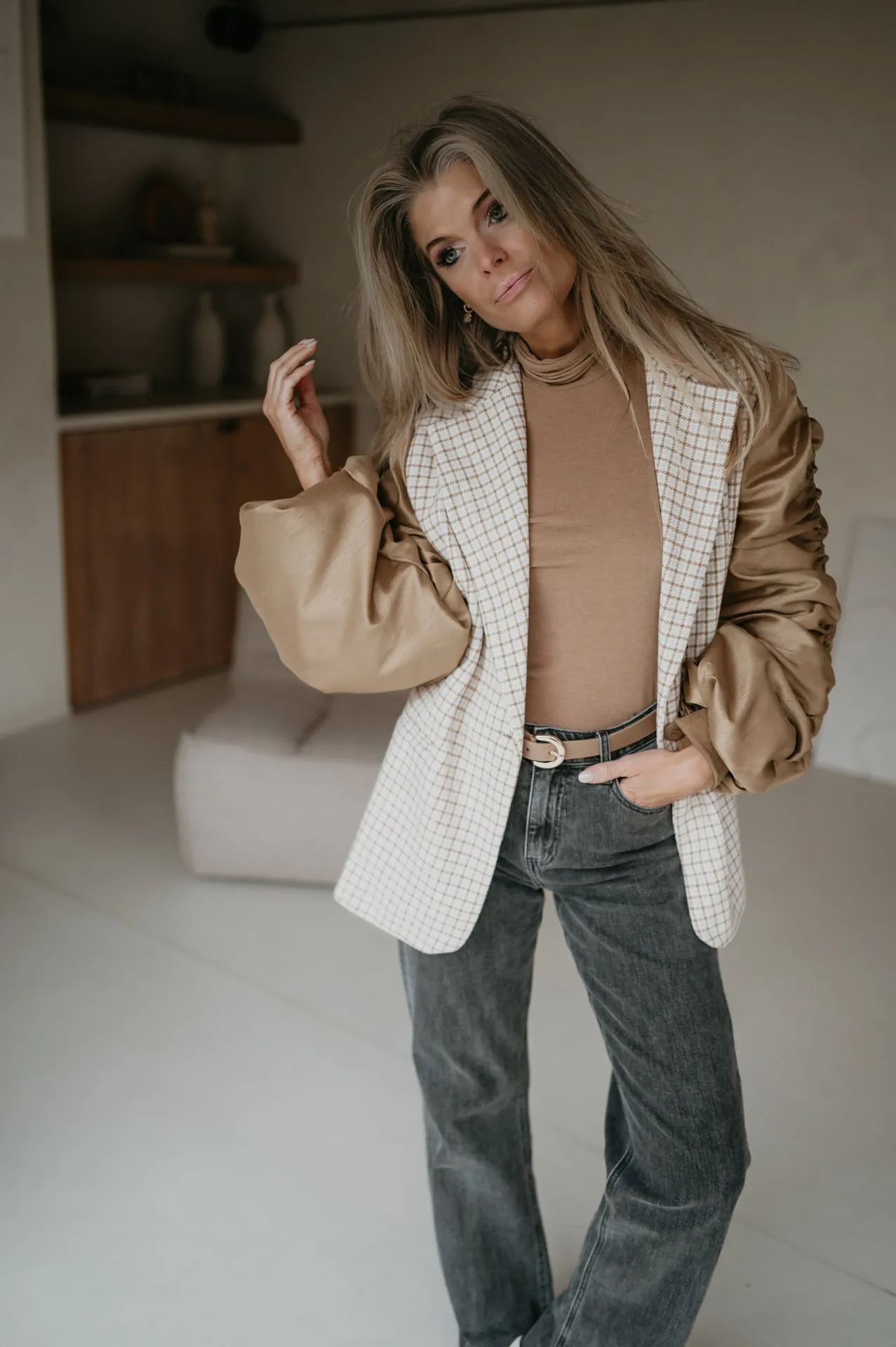 Sorgere blazer I Beige