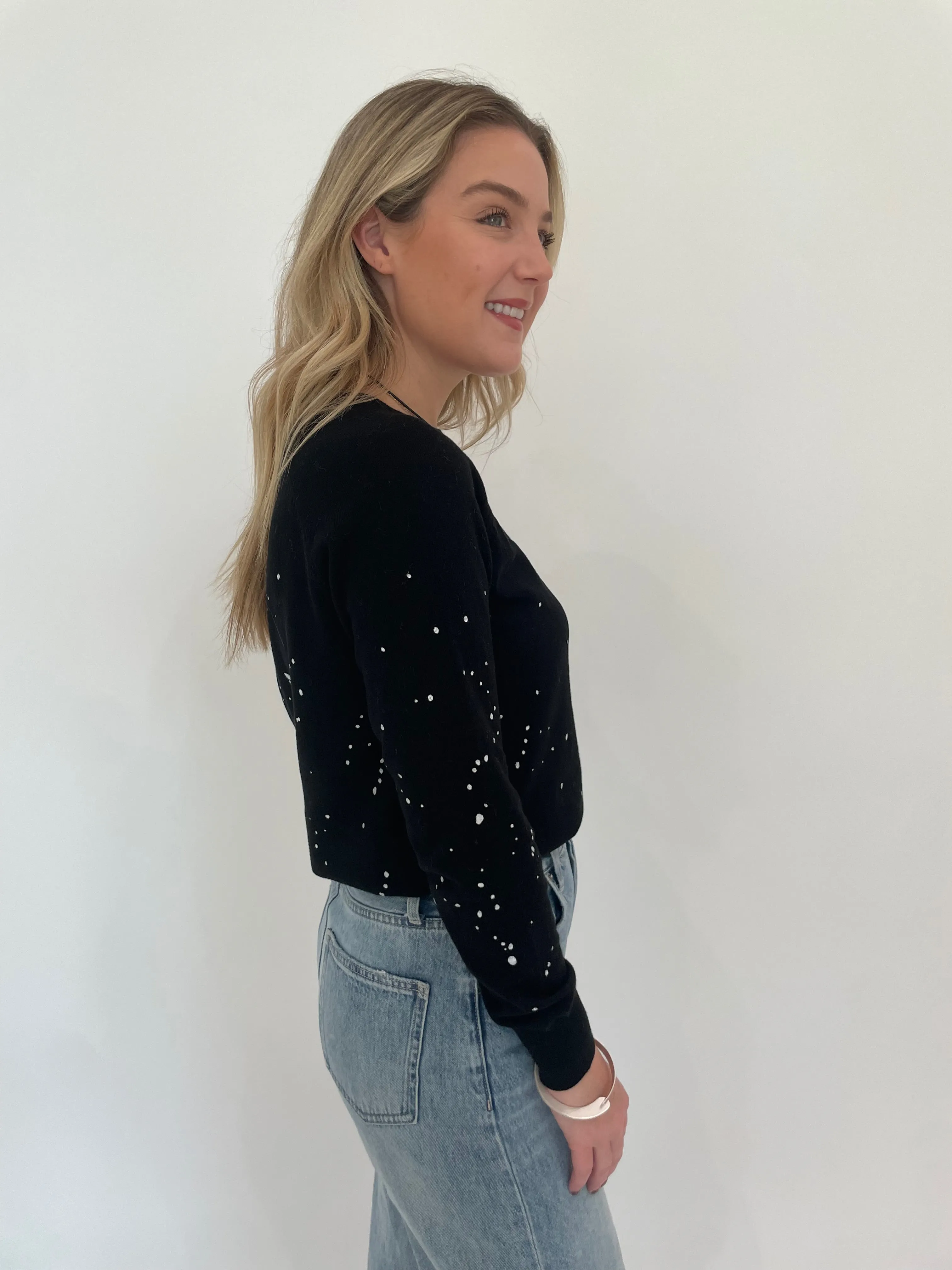 Splatter Sweatshirt - Black