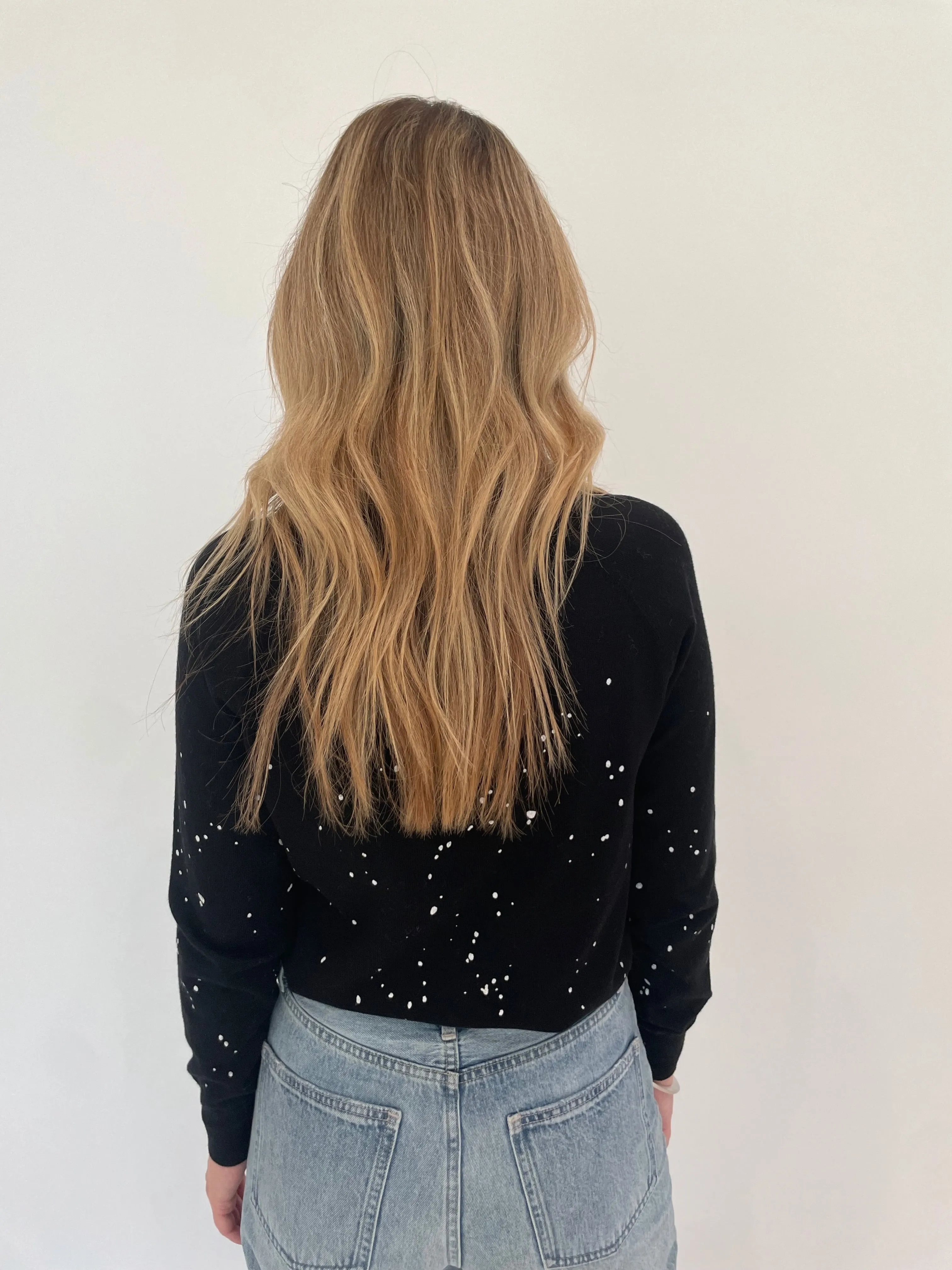 Splatter Sweatshirt - Black