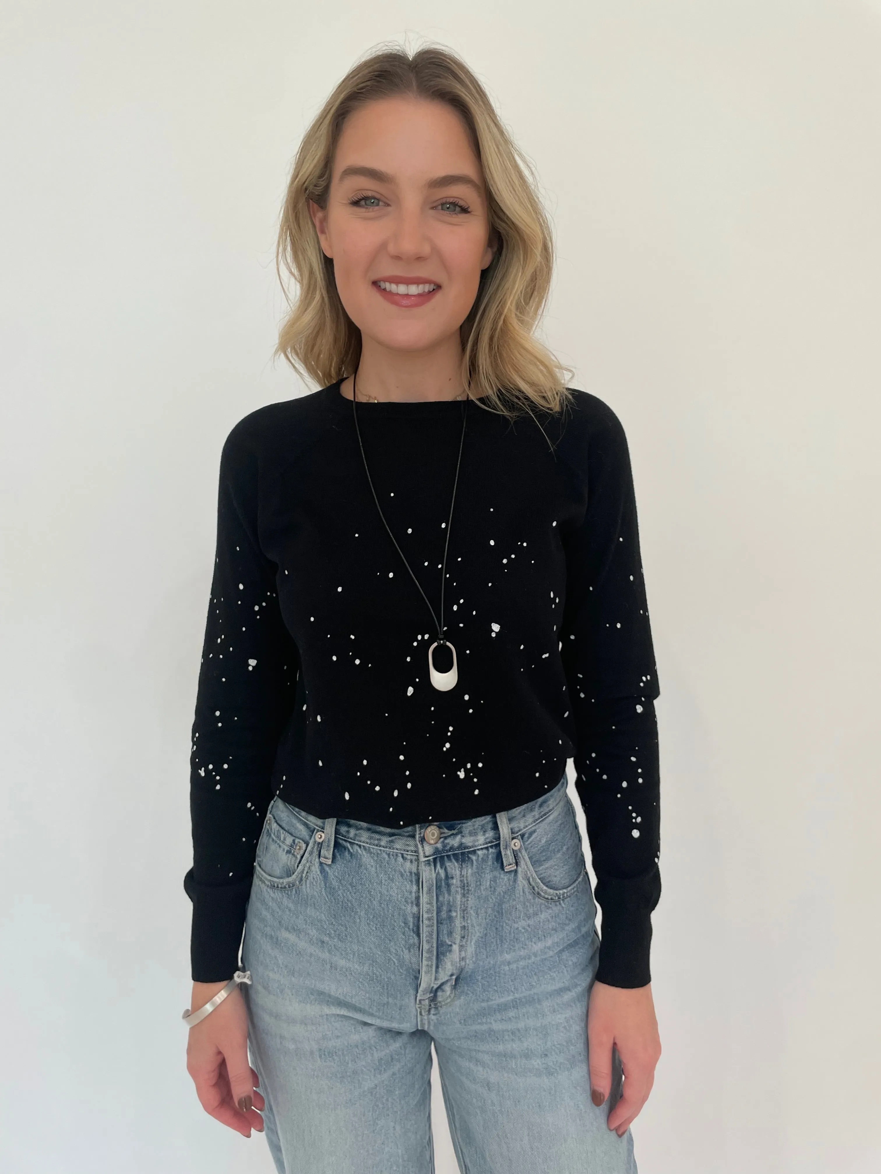 Splatter Sweatshirt - Black