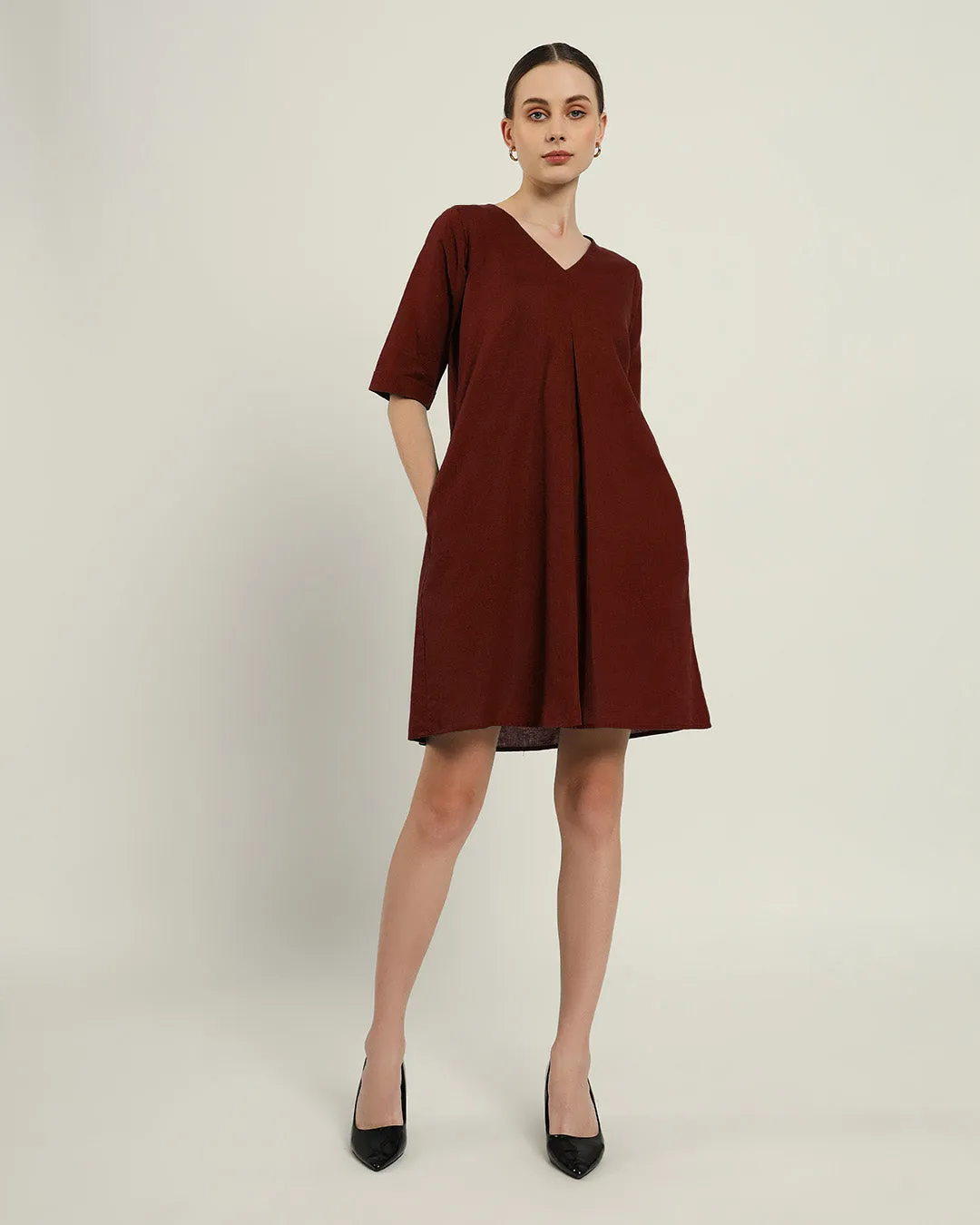 The Giza Rouge Cotton Dress