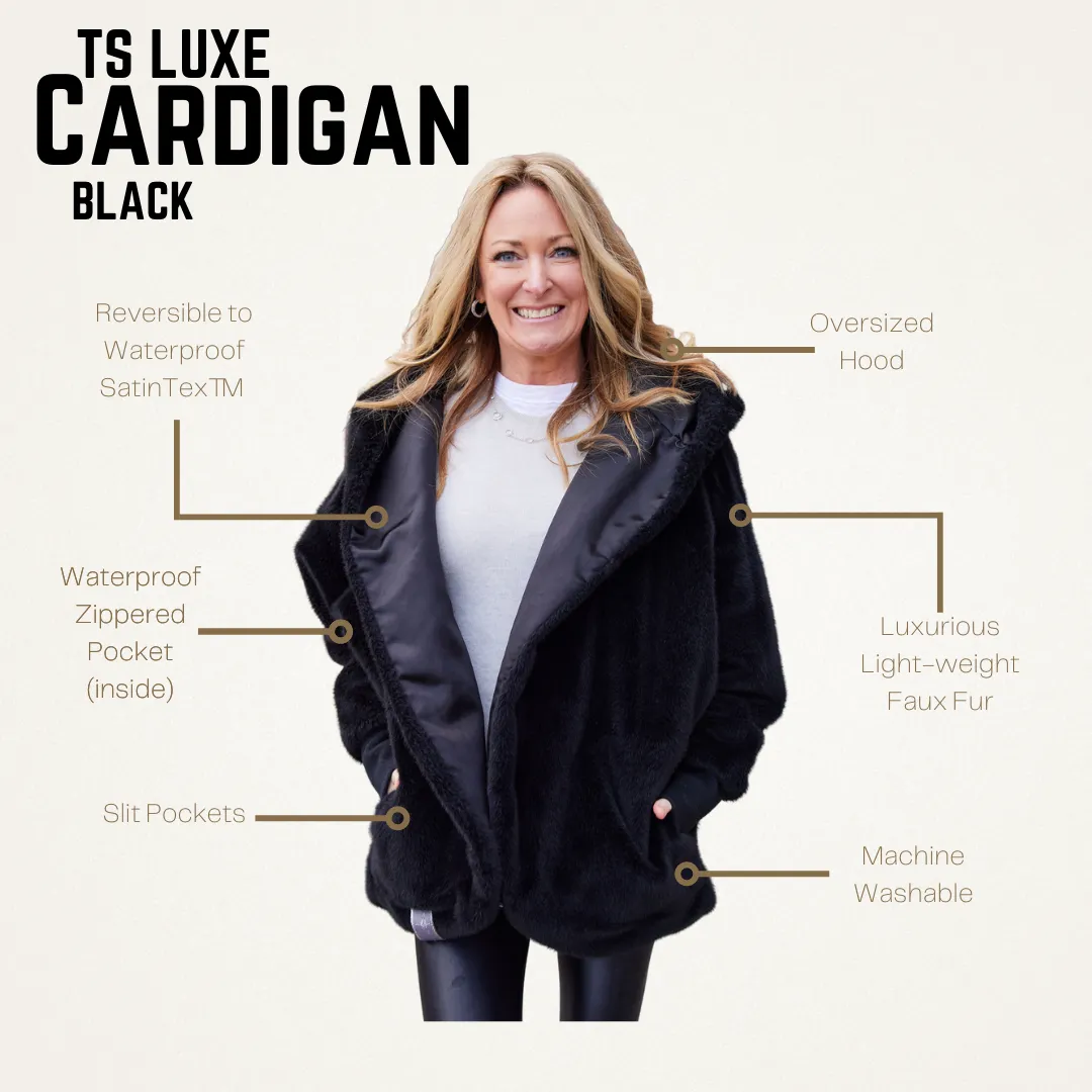 TS Luxe Black Cardigan