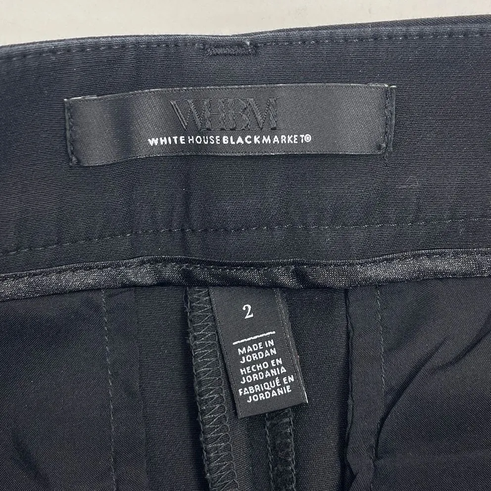Women's White House Black Market Black Dress Slacks Pants - Size 2