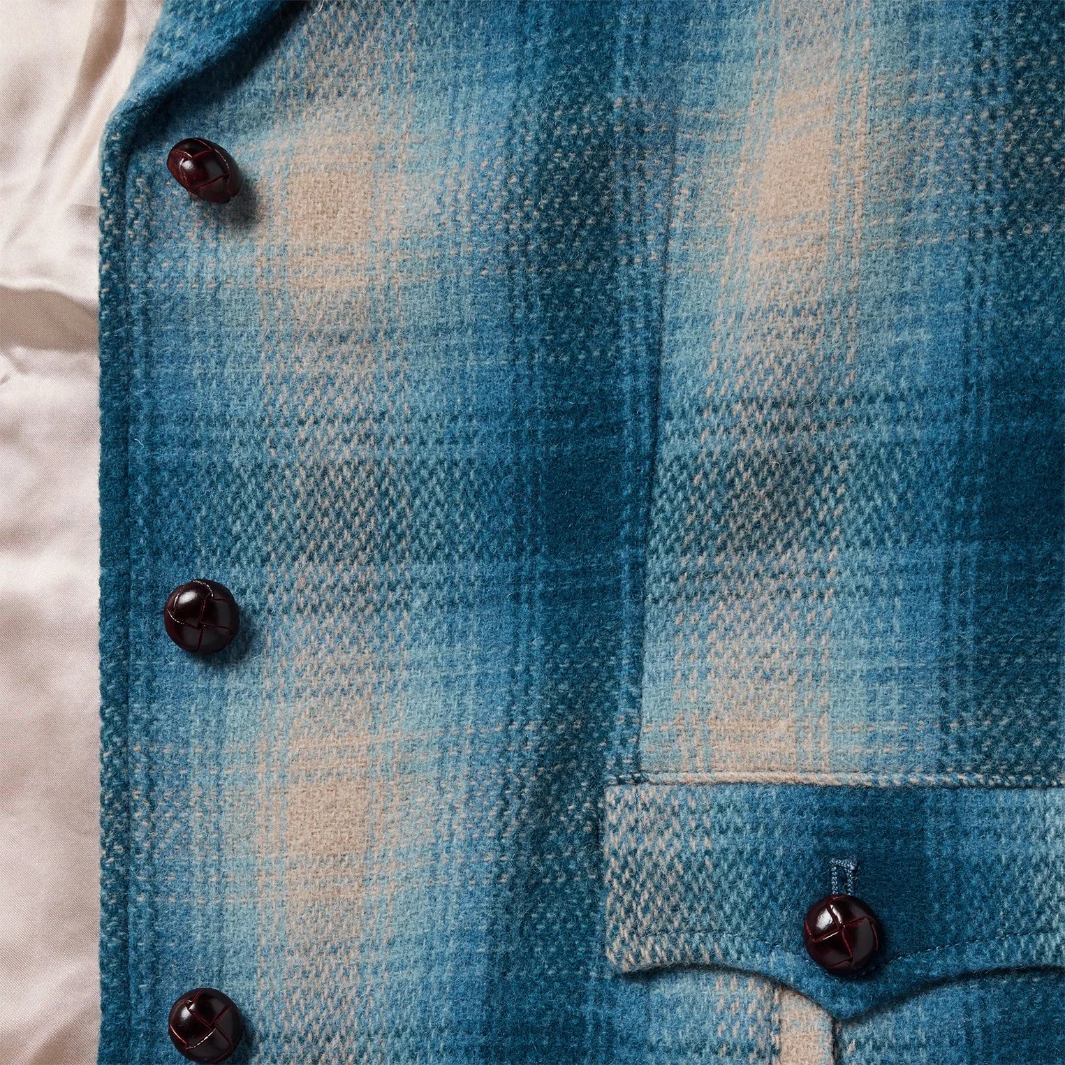 Wool Plaid Western Blazer