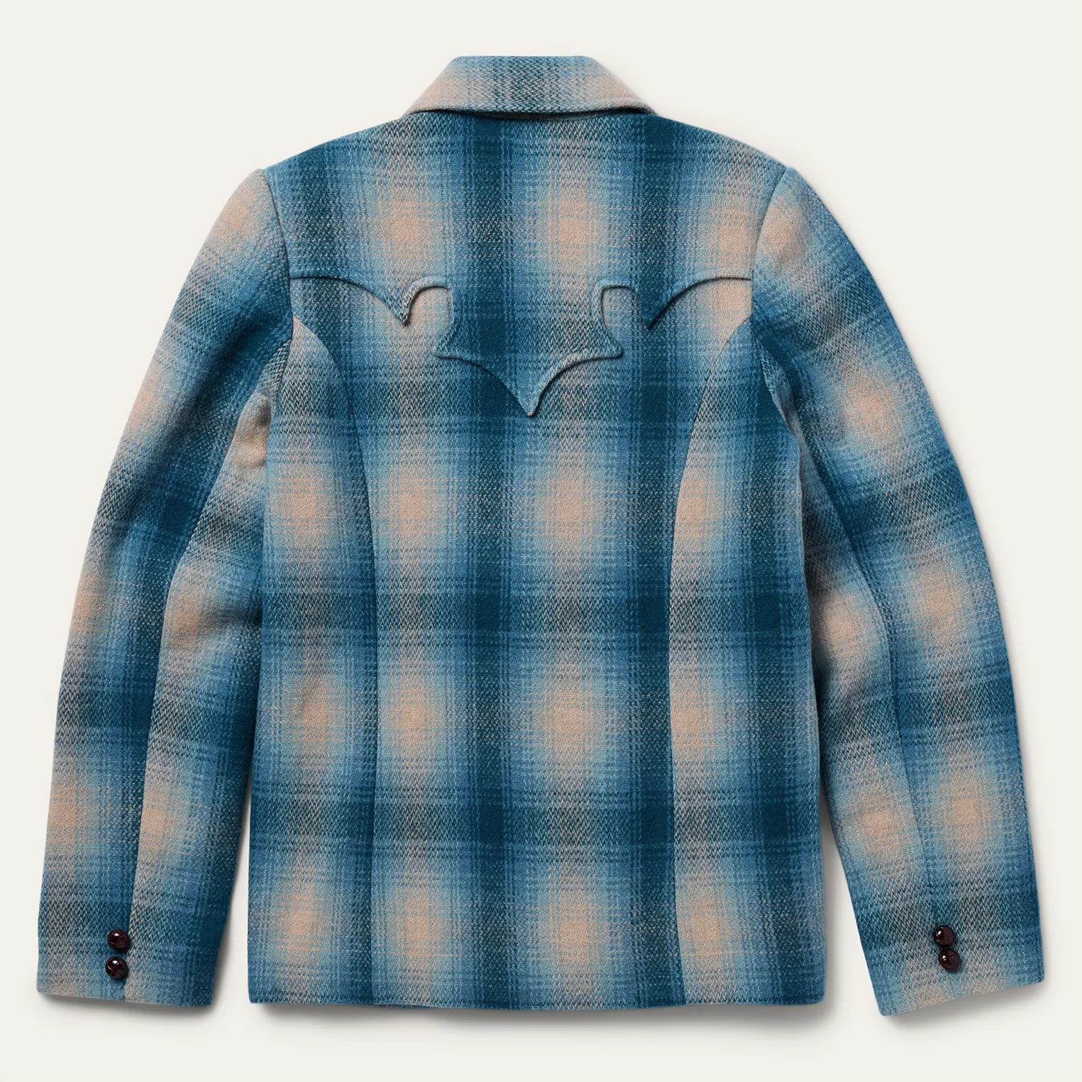 Wool Plaid Western Blazer